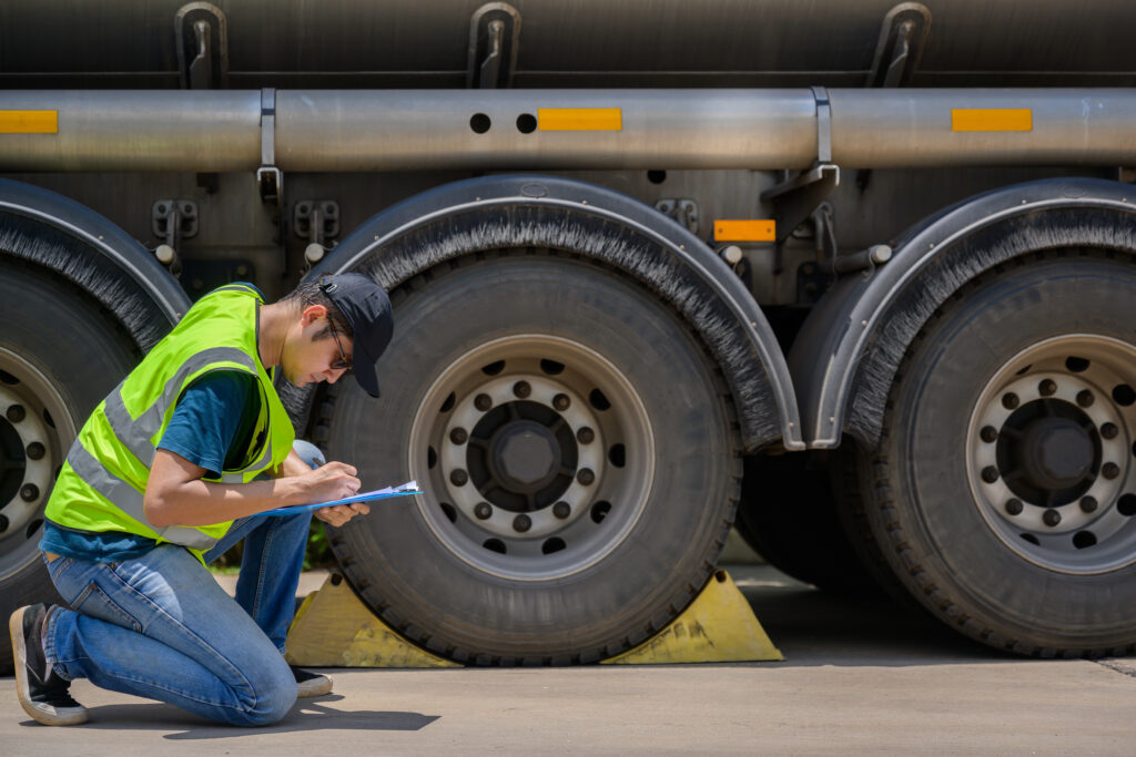 Commercial vehicle wheel and maintenance inspection
