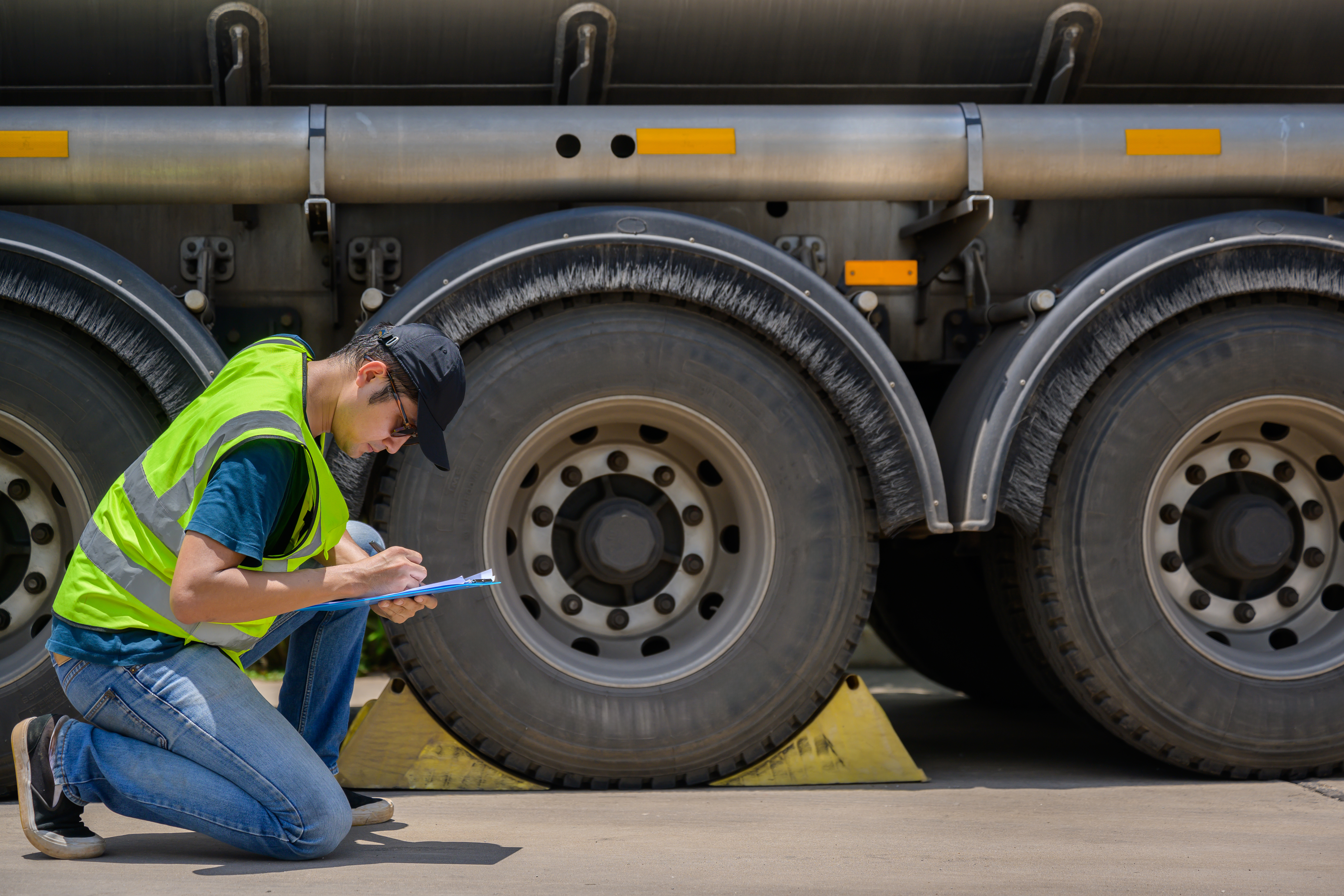 Commercial vehicle wheel and maintenance inspection