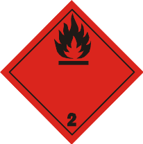 ADR Model 2.1 flammable gas label