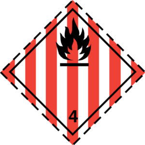 ADR Model 4.1 flammable solid label