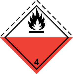 ADR Model 4.2 spontaneous combustion label