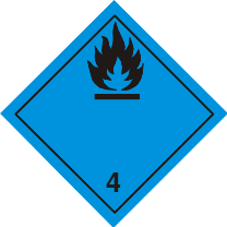 ADR Model 4.3 dangerous when wet label