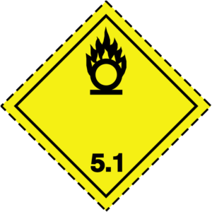 ADR Model 5.1 oxidising substance label