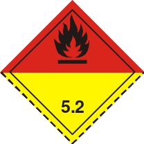 ADR Model 5.2 organic peroxide label