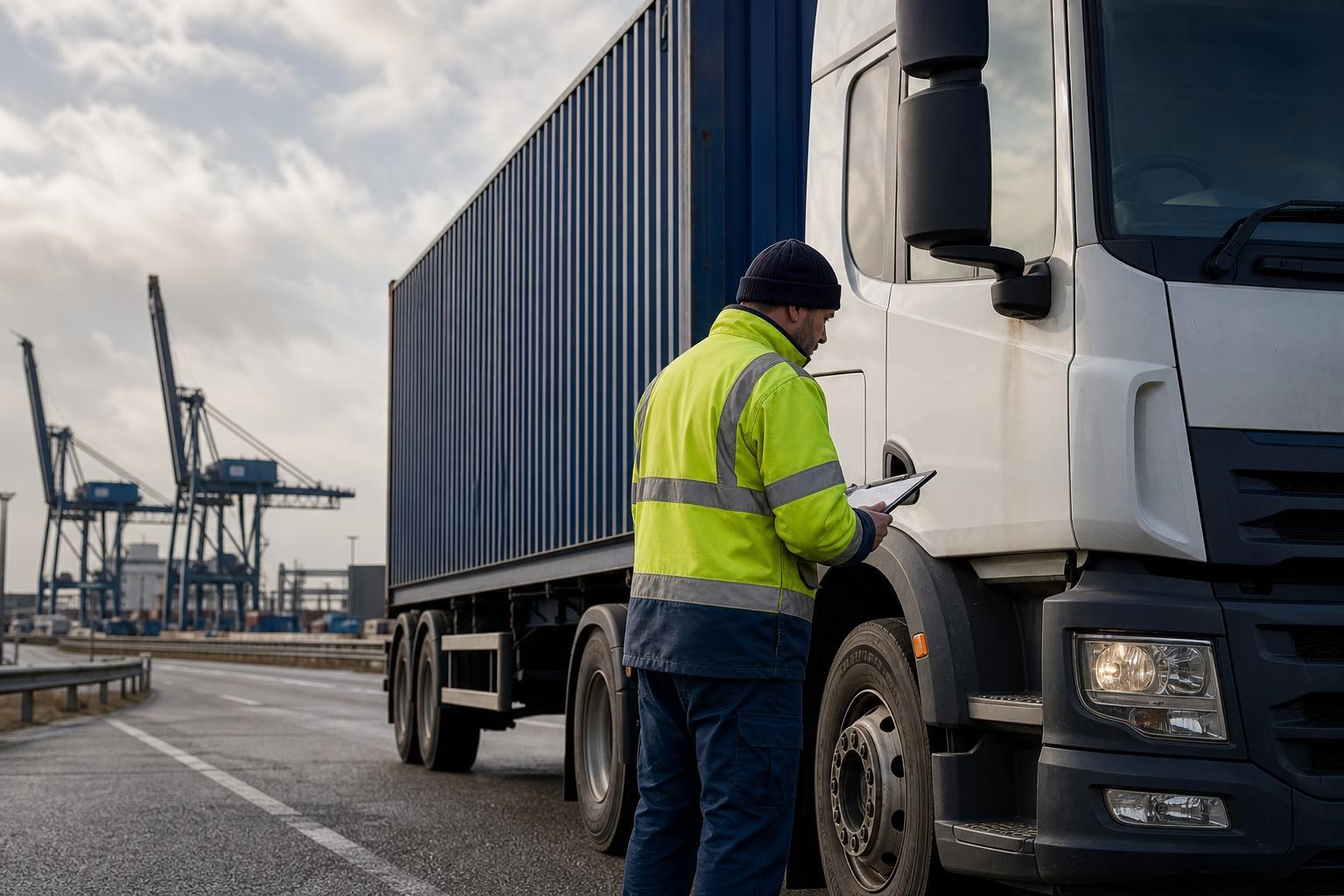 Goods vehicle used for road transport compliance guidance