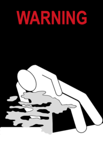 ADR asphyxiation warning mark